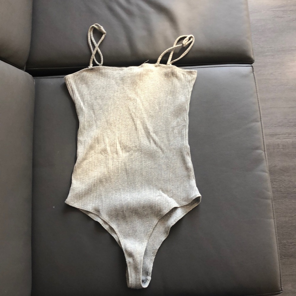 Gray Body Suit!